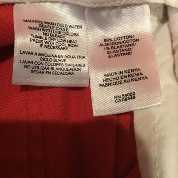 💚3/$25 Jones New York stretch size 8 deep orange jeans - Picture 14 of 14